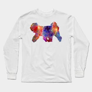 Tibetan Terrier in watercolor Long Sleeve T-Shirt